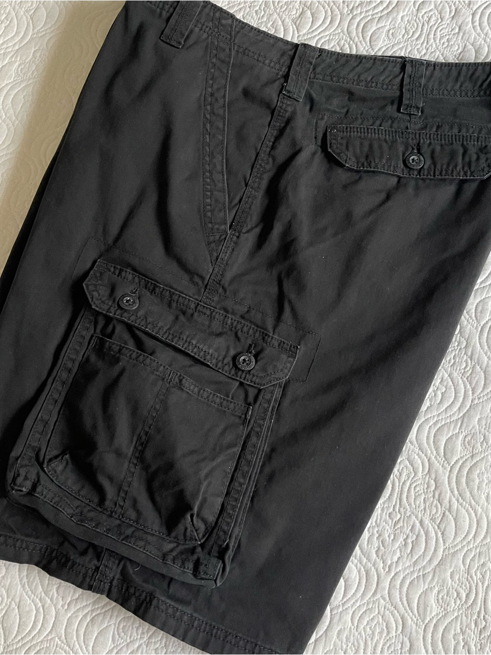 LEE Dungaree Cargo Shorts Black Men’s Size 38 - Picture 4 of 11